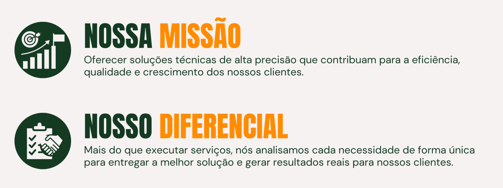 Oferecer soluções técnicas de alta precisão que contribuam para a eficiência, qualidade e crescimento dos nossos clientes.